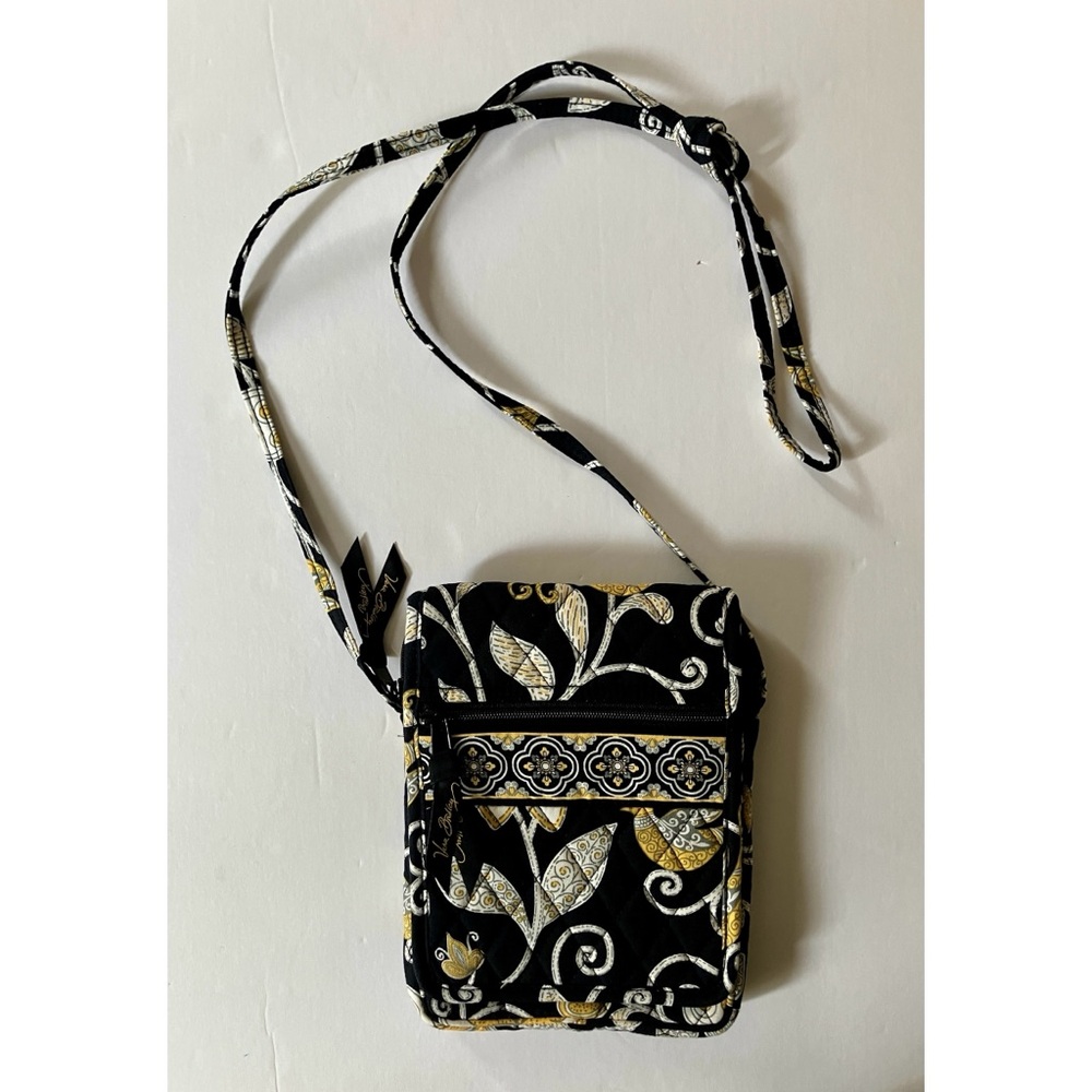 Vera Bradley 100% Premium Cotton Cross-Body Floral & Paisley Satchel